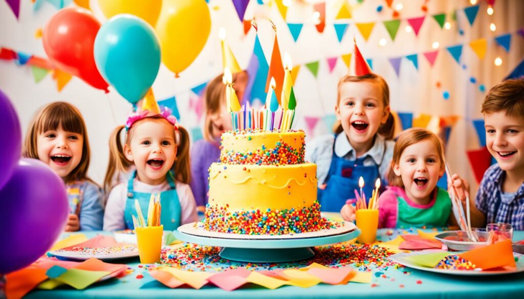Decoración de tarta de cumpleaños infantil