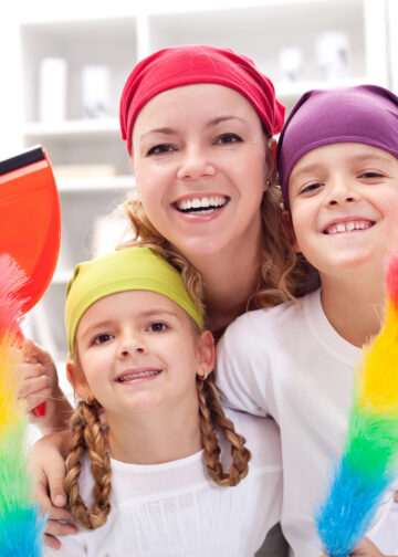 Orden baño con niños